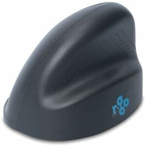 R-Go HE Basic Vertical Mouse Maus - Bluetooth - USB-Typ C - Optisch - 3 Taste(n) - Grau - Mac, Windows - Kabel/Drahtlos - 