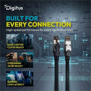 Digitus 5 m Category 8.1 Network Cable - 10 Piece - Cable for Network Device, Server, Desktop PC, Router, Switch - First E