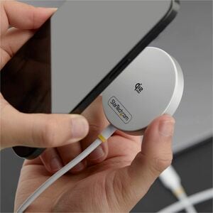 StarTech.com Induction Charger - White - 1 - For Mobile Device, iPhone, Qi-enabled Device - 5 V DC, 9 V DC, 12 V DC, 15 V 