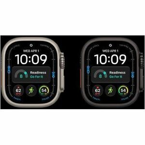 Apple Watch Ultra 4 Smartwatch - 49 mm Case Height - 44 mm Case Width - Natürlich Tasche, Farbe - Transparentes Grau Band 