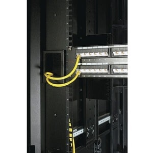 APC NetShelter Cable Management, Mounting Rail Brush Strips, Set of 6, for NetShelter SX 750 mm Wide, Black, 76 x 114 x 13