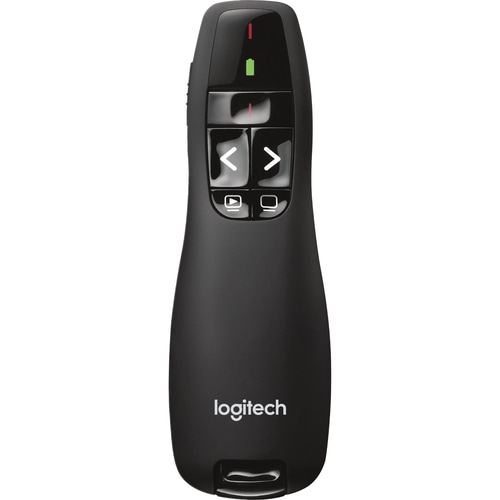 TELECOMMANDE PRESENTATION R400 NOIR 2.4GHZ POINTEUR LASER ROUGE