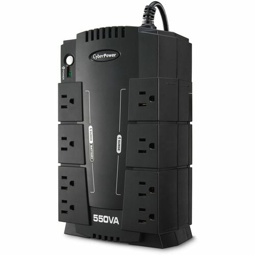 CyberPower CP550SLG Standby UPS Systems - 550VA/330W, 120 VAC, NEMA 5-15P, Compact, 8 Outlets, PowerPanel® Personal, $1000