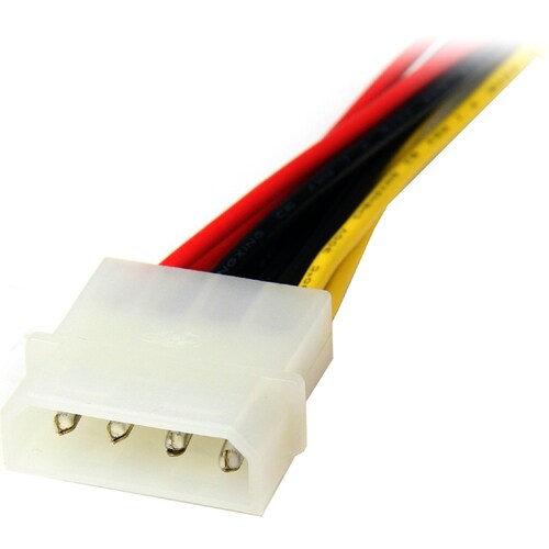 StarTech.com PYO2LP4SATA Adapter Cord - 30.48 cm - For Disk Drive - LP4 / SATA - 1 Each