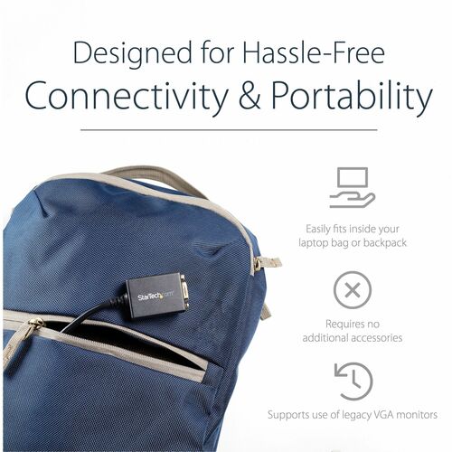 StarTech.com DisplayPort® auf VGA Video Adapter / Konverter mit bis zu 1920x1200 (Stecker/Buchse) - Schwarz