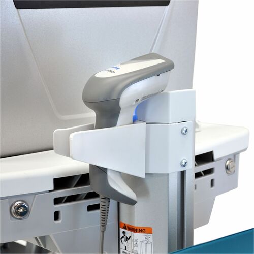 Ergotron StyleView Medizinische Warenkorb - 15,88 kg Belastbarkeit - 4 Rollen - 10,16 cm (4 Zoll) Rollengröße - Aluminium,