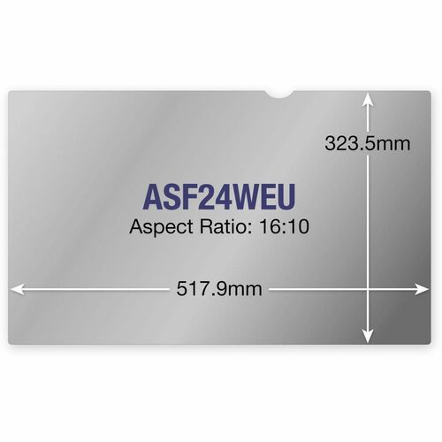 Targus ASF24WEU Plastic Anti-glare Privacy Screen Filter - Black - For 61 cm (24") Widescreen LCD Monitor, Desktop/Laptop 