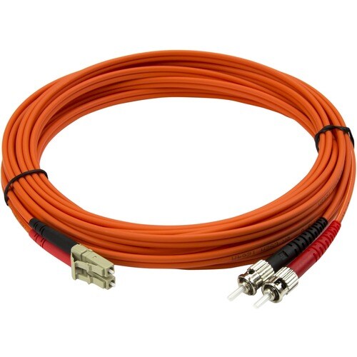 StarTech.com 5m Fiber Optic Cable - Multimode Duplex 50/125 - LSZH Fiber Jumper Cord - LC/ST - Cable for Network Device - 