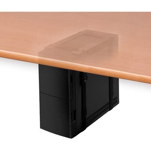 Newstar Under Desk PC Mount (Suitable PC Dimensions - Height: 3-60 cm / Width: 8-70 cm) - Black - Height Adjustable - 20 k