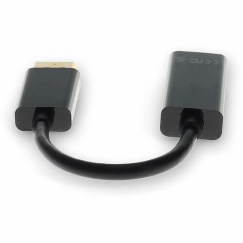 AddOn 8in DisplayPort 1.2 Male to HDMI 1.3 Female Black Adapter Cable Which Requires DP++ For Resolution Up to 1080x1920(F