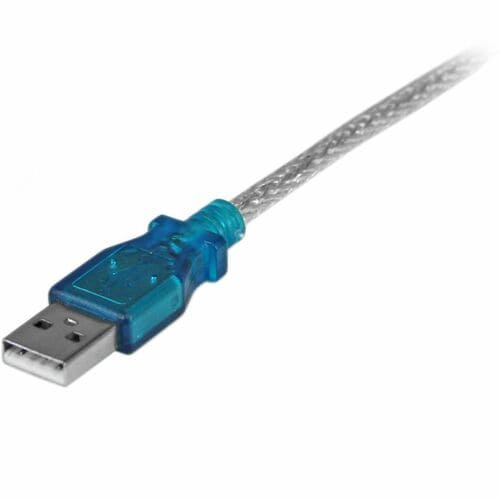 StarTech.com Cable Adaptador USB a Serie RS232 de 1 Puerto Serial DB9 - Macho a Macho - Negro