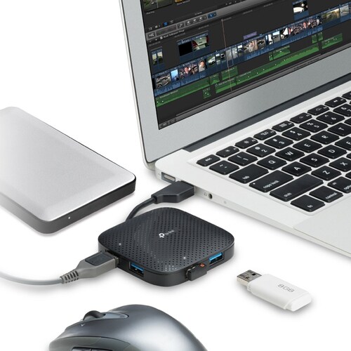TP-Link Hub Portátil de 4 Puertos USB 3.0, modelo UH400