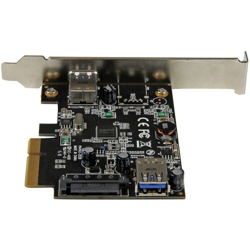 StarTech.com Tarjeta PCI Express de 2 Puertos USB 3.2 Gen 2 (10Gbps)USB-A 1x Externo y 1x Interno - Soporte UASP - 2 Total