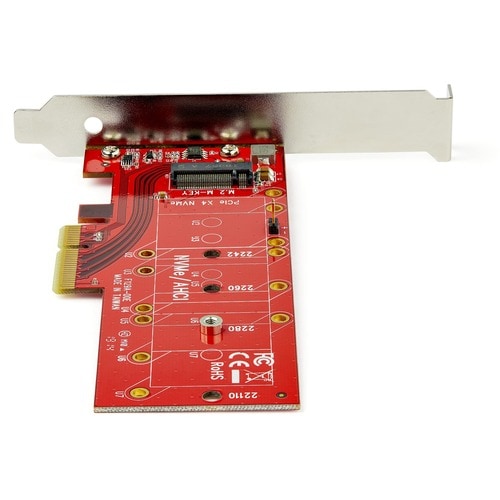StarTech.com M2 PCIe SSD Adapter, x4 PCIe 3.0 NVMe / AHCI / NGFF / M-Key, Niedrigprofil und Vollprofil, SSD PCIe M.2 Adapter