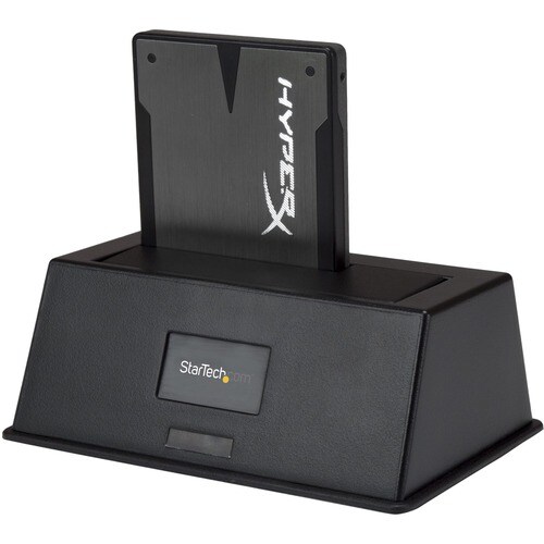 StarTech.com Laufwerk-Dock SATA/600 - USB 3.0 Typ B Host-Schnittstelle - UASP-Support Extern - Schwarz - 1 x HDD unterstüt