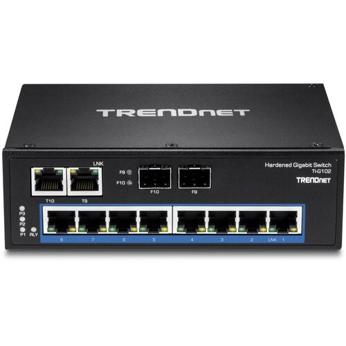 TRENDnet TI-G102 10 Ports Ethernet Switch - Gigabit Ethernet - 1000Base-T, 1000Base-X - TAA Compliant - 2 Layer Supported 