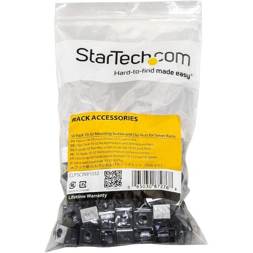 10-32 RACK SCREWS AND CLIP NUTS RACK MOUNT SCREWS - SLIDE NUTS