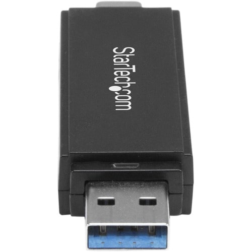 StarTech.com Lector Grabador USB 3.0 USB-C Tipo C y USB-A de Tarjetas de Memoria Flash SD Micro SD Alimentado por USB - 1.