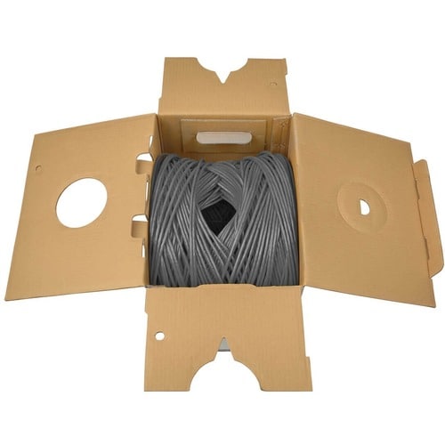 1000FT CAT5E BULK CABLE GRAY SOLID CORE CMP 350MHZ PLENUM