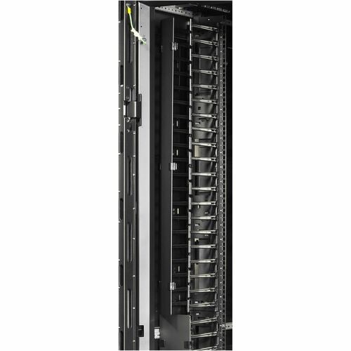 APC by Schneider Electric AR7586 Cable Organizer - Black - 2 Each Pack - TAA Compliant - Cover - 45U Rack Height