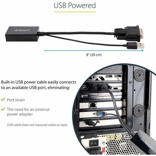 ADAPTADOR DVI A DISPLAYPORT ALIMENTACION USB CONVERSOR