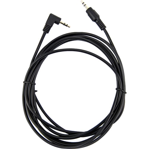 10FT SLIM 3.5MM TO RIGHT ANGLE STERIO AUDIO CABLE BLACK