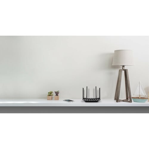 TP-Link Archer C6 Wi-Fi 5 IEEE 802.11ac Ethernet Wireless Router - Dual Band - 2.40 GHz ISM Band - 5 GHz UNII Band - 4 x A