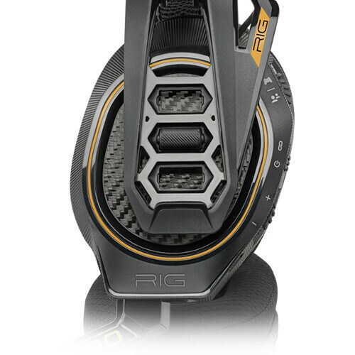 Plantronics RIG 800HD Wireless Over-the-head Stereo Headset - Black - Binaural - Circumaural - 1000 cm - 32 Ohm - 20 Hz to