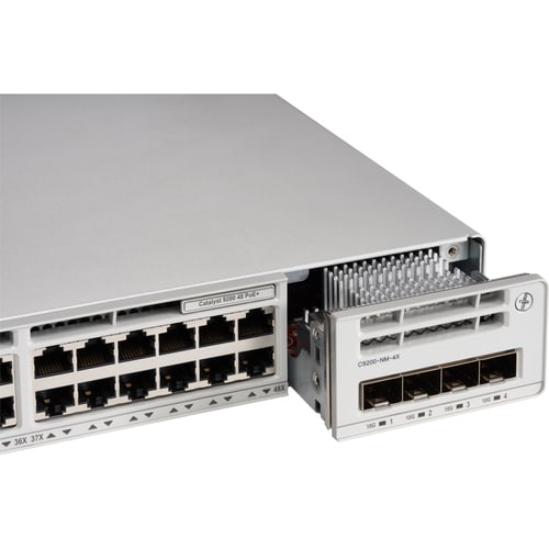 Commutateur de niveau 3 Cisco Catalyst 9200 C9200-48P 48 Ports Gérable - 3 Couche supportée - Modulaire - Paire torsadée