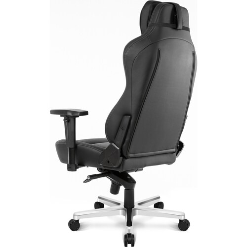 AKRACING Office Series Onyx Computer Chair - PU Leather Seat - PU Leather Back - Black Steel, Metal Frame - 5-star Base - 