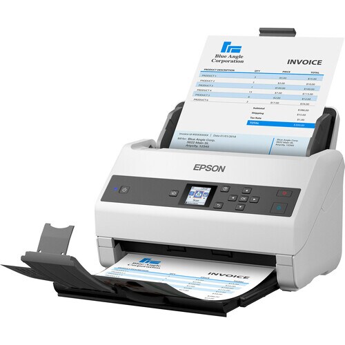 Escáner de superficie plana Epson WorkForce DS-970 - 600 ppp Óptico - 30 bits Color - 30 bits Escala de grises - 85 ppm (M