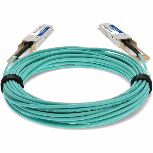 AddOn QSFP-100G-AOC10M-AO 10 m Fibre Optic Network Cable - 1.0 - TAA Compliant - Cable for Network Device - First End: 1 x