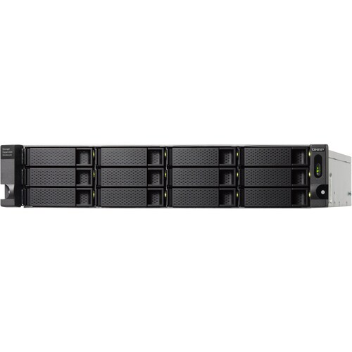 QNAP Laufwerksgehäuse - USB 3.1 (Gen 2) Typ C Host Interface - 2U Rackmount - 12 x HDD unterstützt - 12 x Gesamtschacht