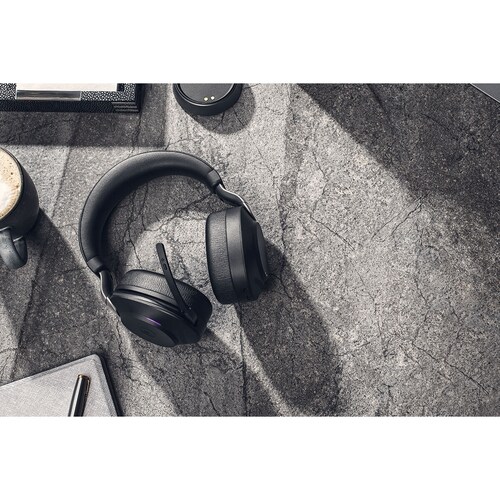 Jabra Evolve2 85 Wireless Over-the-head Stereo Headset - Black - Binaural - Supra-aural - Bluetooth