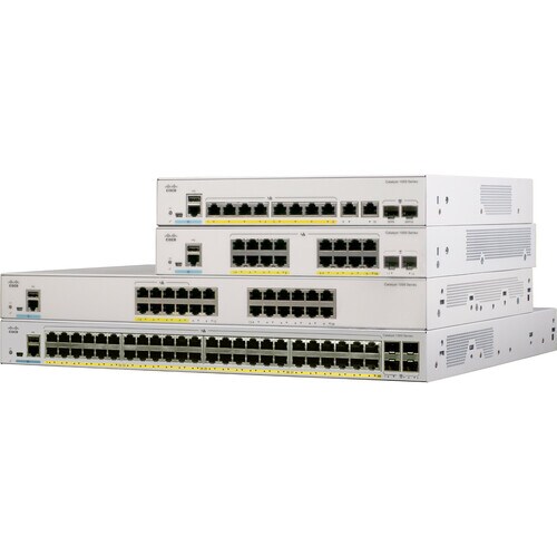 Cisco Catalyst 1000 C1000-16T 16 Ports Manageable Ethernet Switch - 2 Layer Supported - Modular - 2 SFP Slots - Twisted Pa
