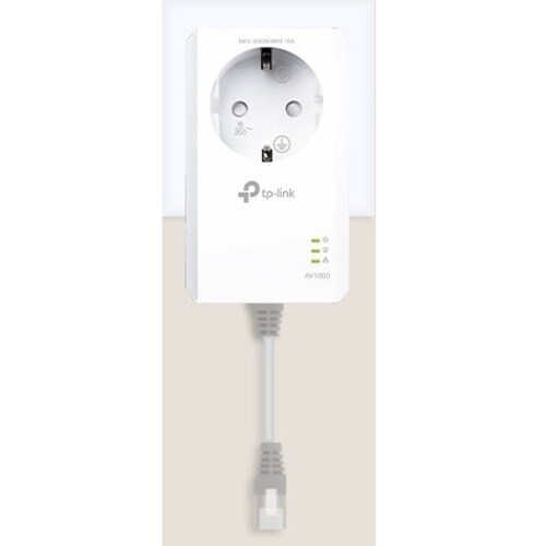 TP-Link TL-PA7017P KIT Powerline Network Adapter - 2 - 1 x Network (RJ-45) - 1000 Mbit/s Powerline - 300 m Distance Suppor
