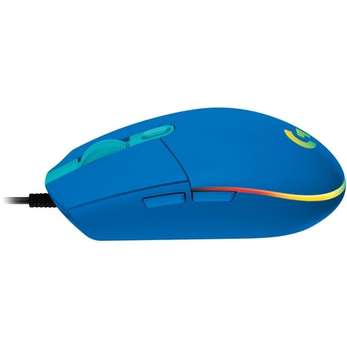 Logitech G203 Gaming Mouse - USB - 6 Button(s) - Blue - Cable - 8000 dpi
