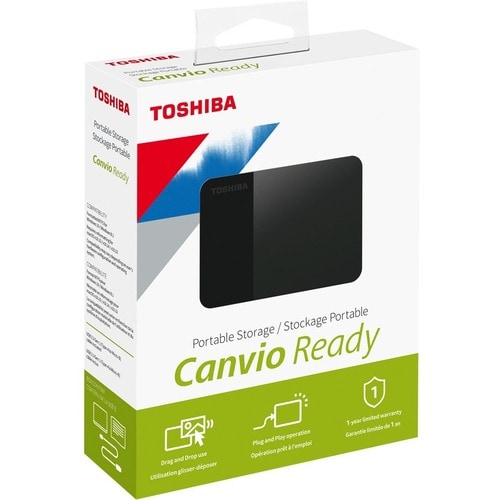 Toshiba Canvio Ready HDTP320EK3AA 2 TB Portable Hard Drive - 2.5"" External - Black - USB 3.2 (Gen 1)