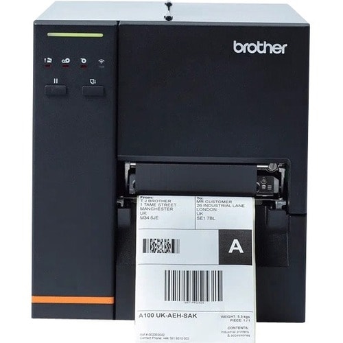 Stampante termica diretta/a trasferimento Brother TJ-4120TN - Monocromatico - Nero - Etichetta stampabile - 11,43 m Lunghe
