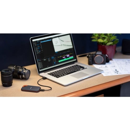 SSD Portable SanDisk Extreme PRO SDSSDE81-1T00-G25 - Externe - 1 To - Ordinateur de bureau, Notebook, Station de travail A