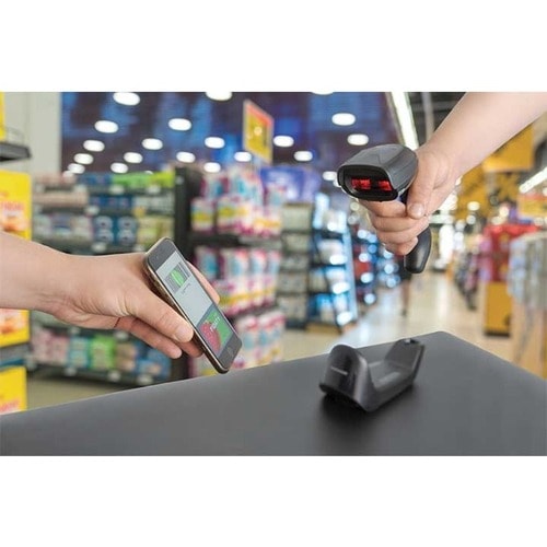 Datalogic Gryphon GM4200 Handheld Barcode Scanner - Wireless Connectivity - Black - 400 scan/s - 1D - Imager