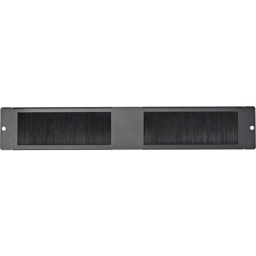 Pannello con setole V7 RMWCBRUSHACCS Per Rack - Acciaio - Nero - 78 mm Altezza x 365 mm Profondità
