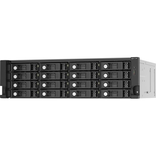QNAP TL-R1620SEP-RP Drive Enclosure SATA/600 - Mini-SAS HD Host Interface - 3U Rack-mountable - Hot Swappable Bays - 16 x 