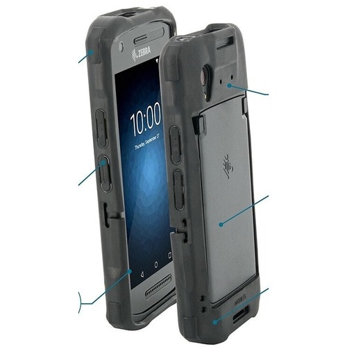 MOBILIS Protech Rugged Case for Zebra Mobile Computer - Black - Drop Resistant, Bacterial Resistant, Shock Resistant, Shoc