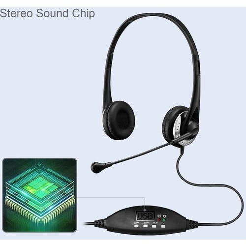 Adesso Xtream P2 Wired Over-the-head, On-ear Stereo Headset - Black - Binaural - Supra-aural - 32 Ohm - 20 Hz to 20 kHz - 