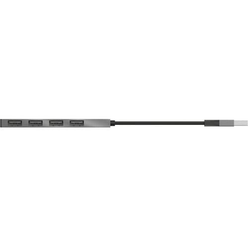 Trust Halyx USB Hub - USB 2.0 Type A - External - Aluminium - 4 Total USB Port(s) - 4 USB 2.0 Port(s) - Mac, PC, ChromeOS