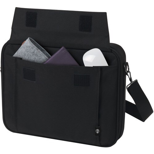 Dicota Eco Tasche für 33 cm (13 Zoll) bis 35,8 cm (14,1 Zoll) Notebook - Schwarz - 300D Polyethylene Terephthalate (PET) K