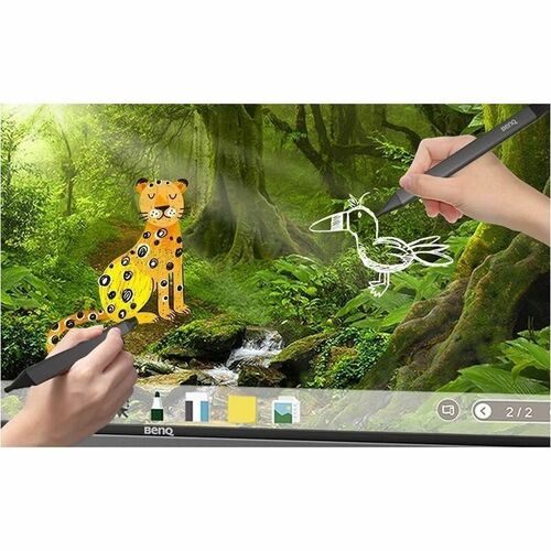 Stilo BenQ TPY23 - Bluetooth - 2 / Confezione - Capacitivo Tipo di touchscreen supportato - Grigio - Interactive Display D
