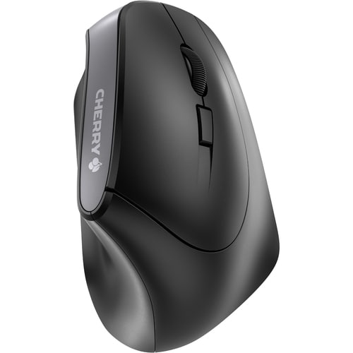 CHERRY MW 4500 Mouse - Radio Frequency - USB - Optical - 6 Button(s) - Black - 1 Each - Wireless - 2.40 GHz - 1200 dpi - S