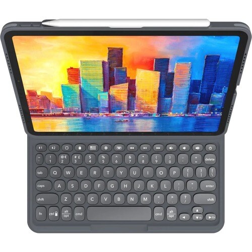 ZAGG Keyboard/Cover Case for 27.7 cm (10.9") Apple iPad Air (4th Generation) Tablet - Black/Grey